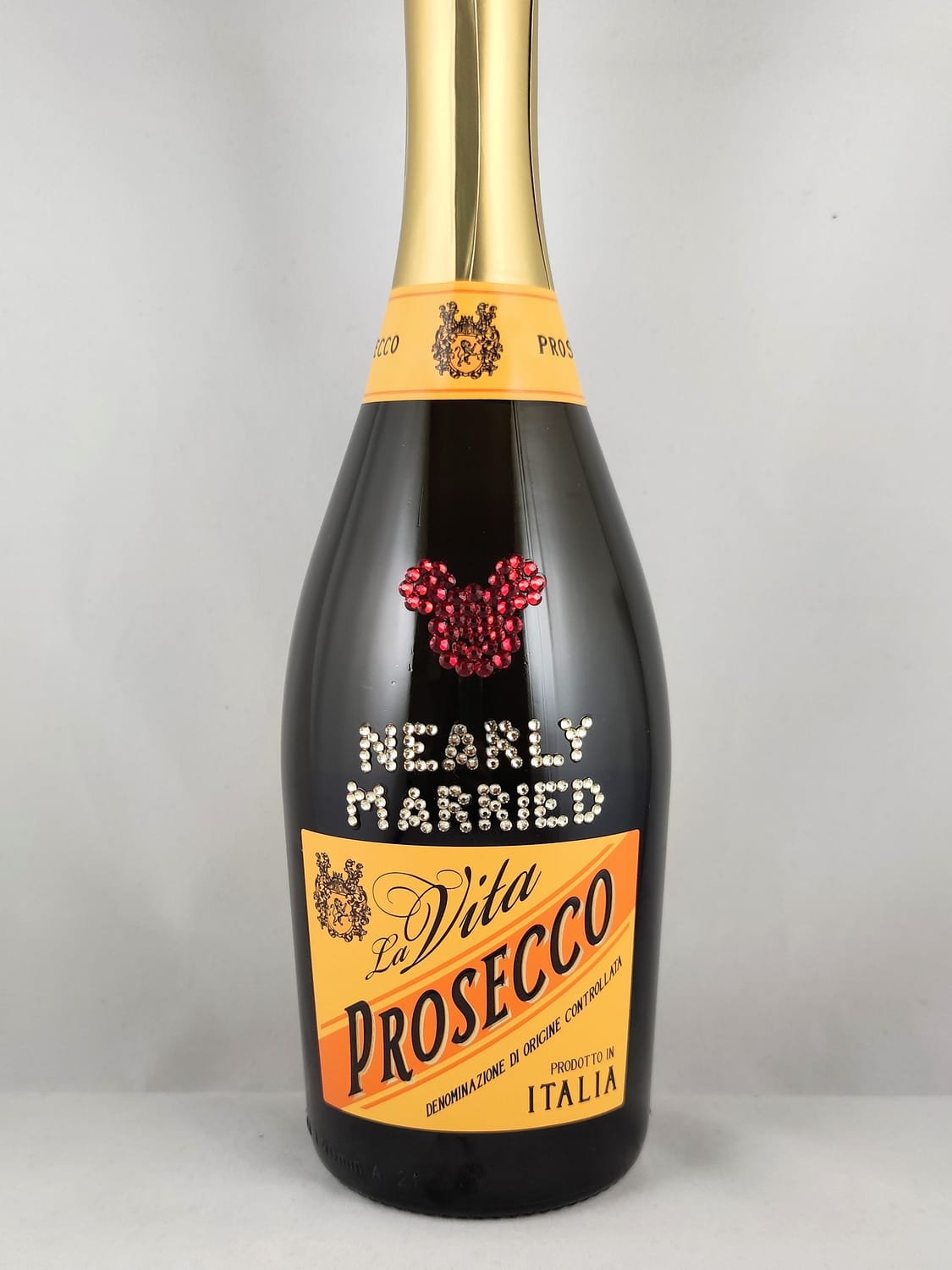 Custom Order Rhinestoned Prosecco Bottle