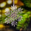 Rhinestoned Snowflake Christmas Ornament