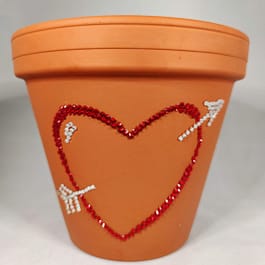 Personalised Love Heart Plant Pot