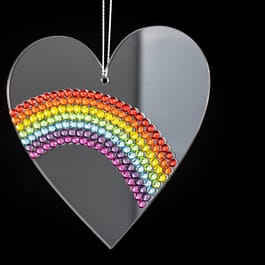 Rhinestone Pride Rainbow Hanging Decoration