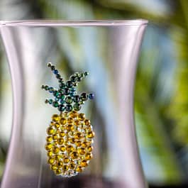 Pineapple Sparkle Glass