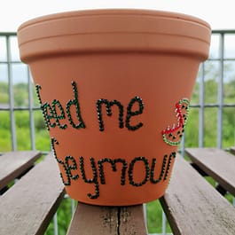 Feed Me Seymour Glitter Plant Pot
