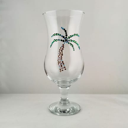 Sparkle Palm Tree Glass