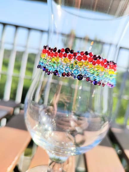 Pride Rainbow Glass