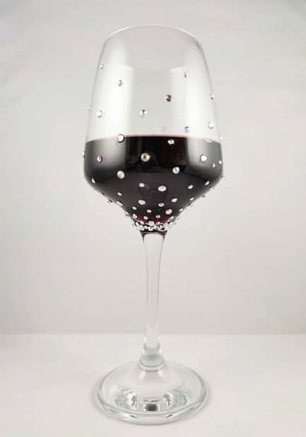 Scatter Crystal Wine Glass