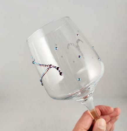 Sparkle Zodiac Glass