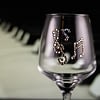 Rhinestoned Music Glass