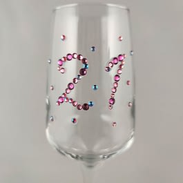 Birthday Age Glass